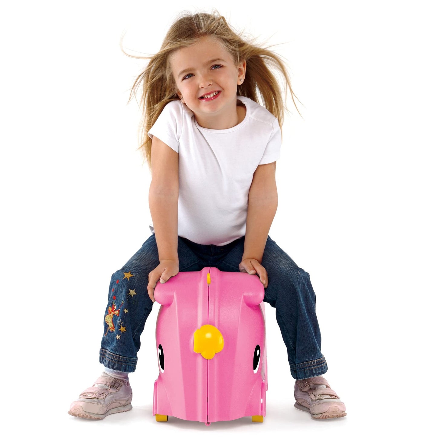 Suitcase Baby Sitting on Trolley - Image 5