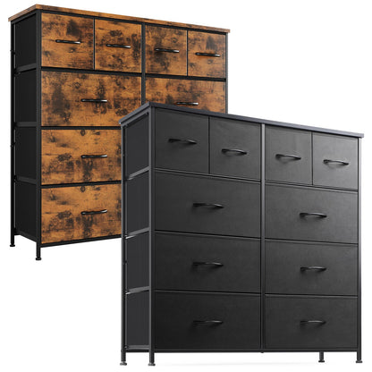 Fabric Chest of Drawer 10 Drawers - Front view