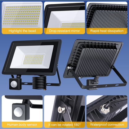LED Floodlight Sensor Motion Spot Security - Detail view