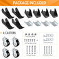 Retractable Castors Wheels Caster Heavy - Image 7