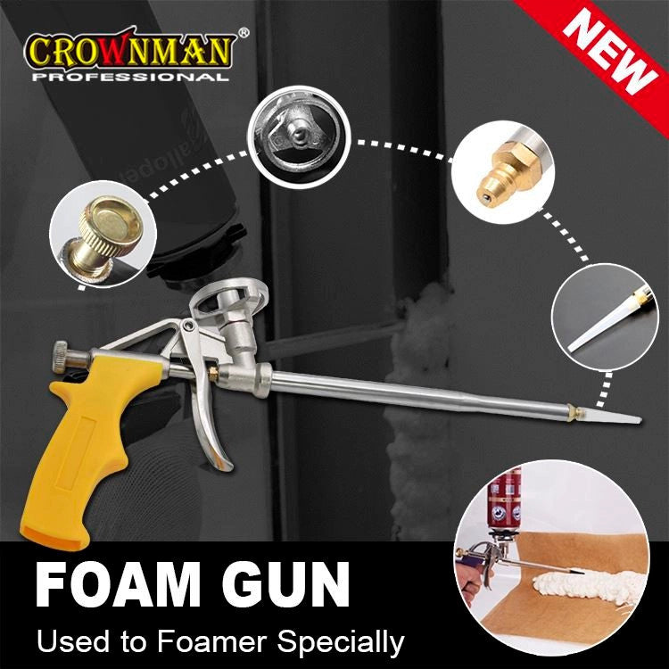 Professional Foam Gun Heavy Duty Applicator Tool Brass Nozzle Ergonomic Grip UK