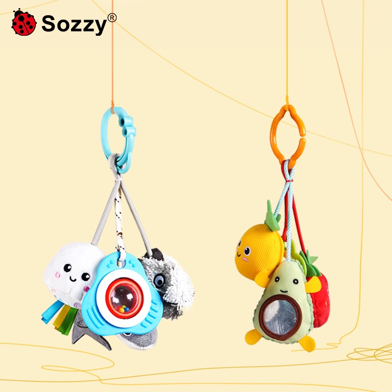 Baby Sensory Rattle Toys 0-6 Months - Detail view