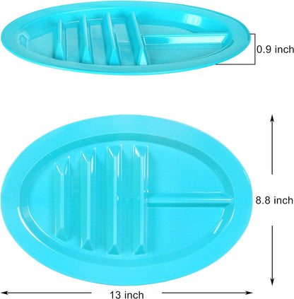 9 Pack Re-usable Taco Holder Plates, - Detail view