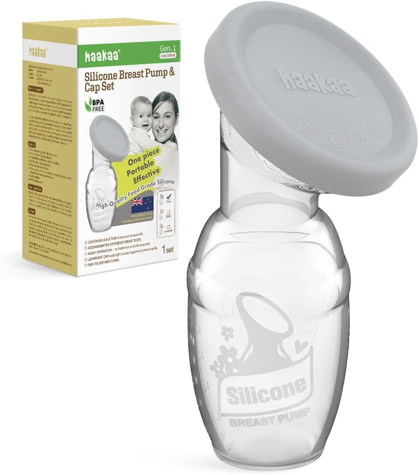 Haakaa Manual Breast Pump Patented Silicone - Front view