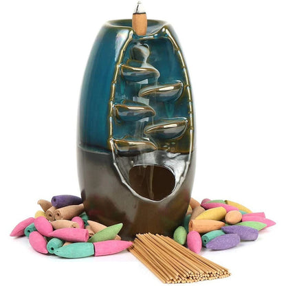 Incense Burner Holder Backflow 60 Cones - Front view