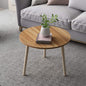 Coffee Tables Round Stacking Sofa Side Living Room Bedroom 55x42.5cm Oak Modern