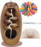 Backflow Incense Holder Waterfall Burner Ceramic - Front view