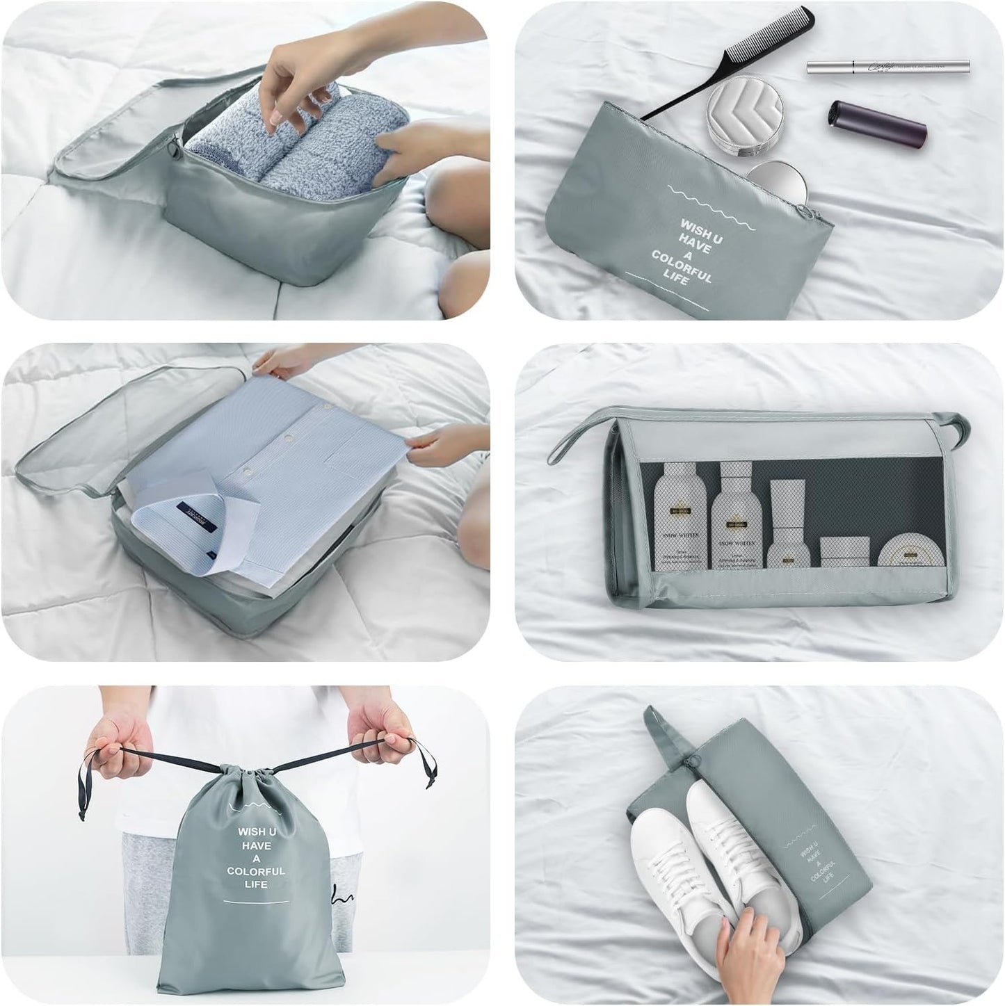 Packing Cube Luggage 9PCS Storage - Image 5