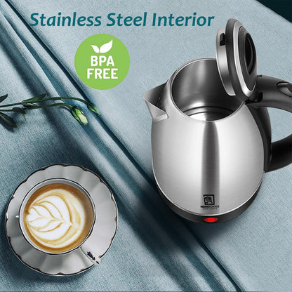 Electric Kettle 1.8L Stainless Steel - Image 3