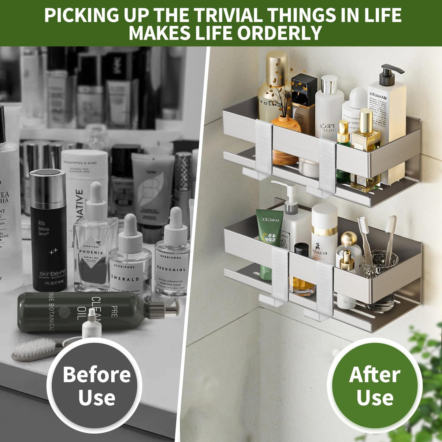 Bathroom Storage Shower Caddy Shelves - Image 6
