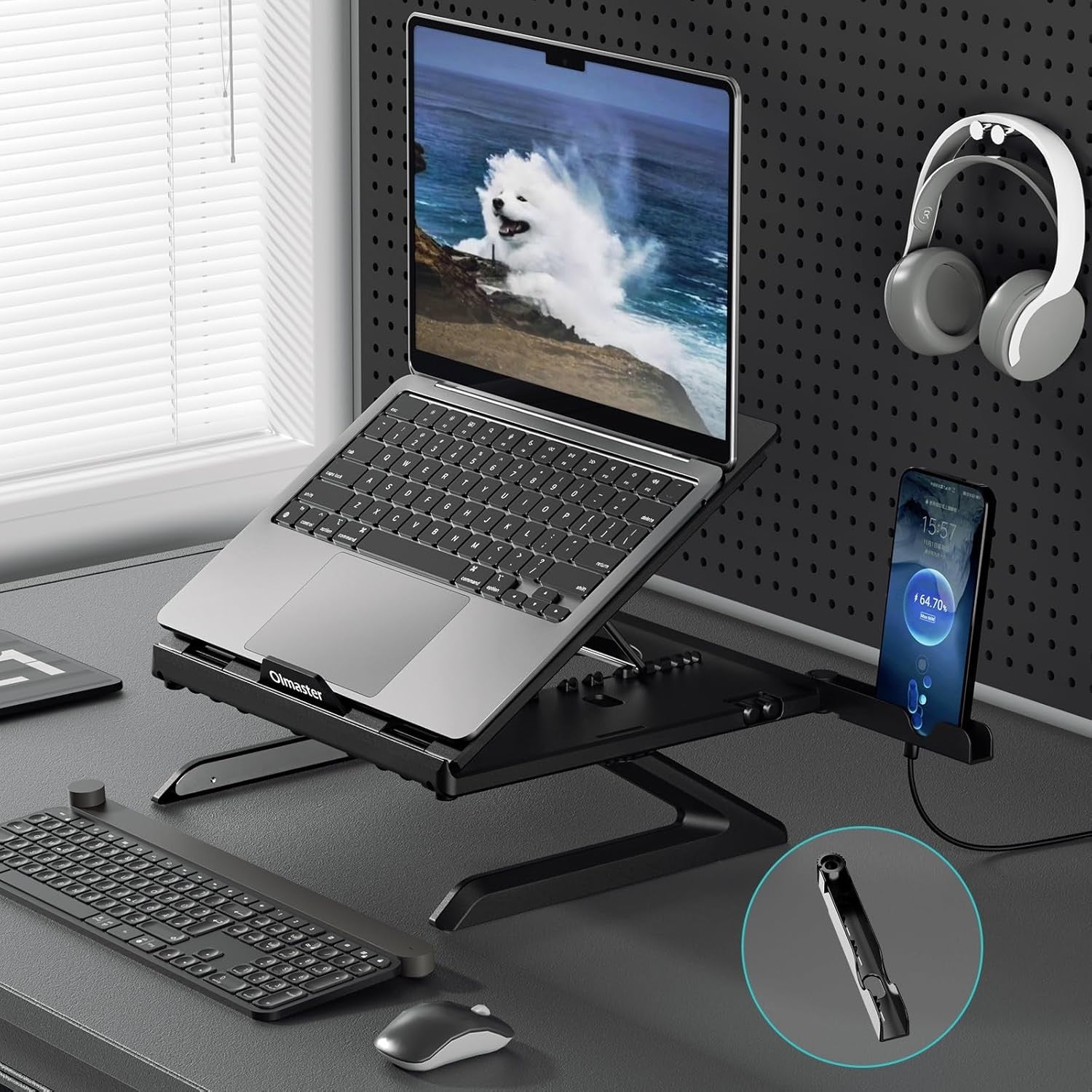 Laptop Stand with Phone Holder - Image 5