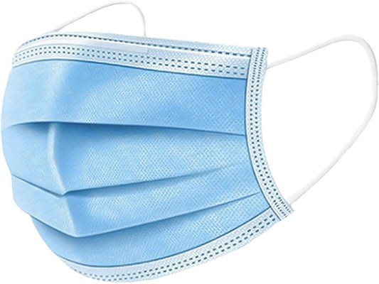 100 Pack Disposable Face Masks 3 Ply Surgical Dustproof Mouth Cover Type 2R II R