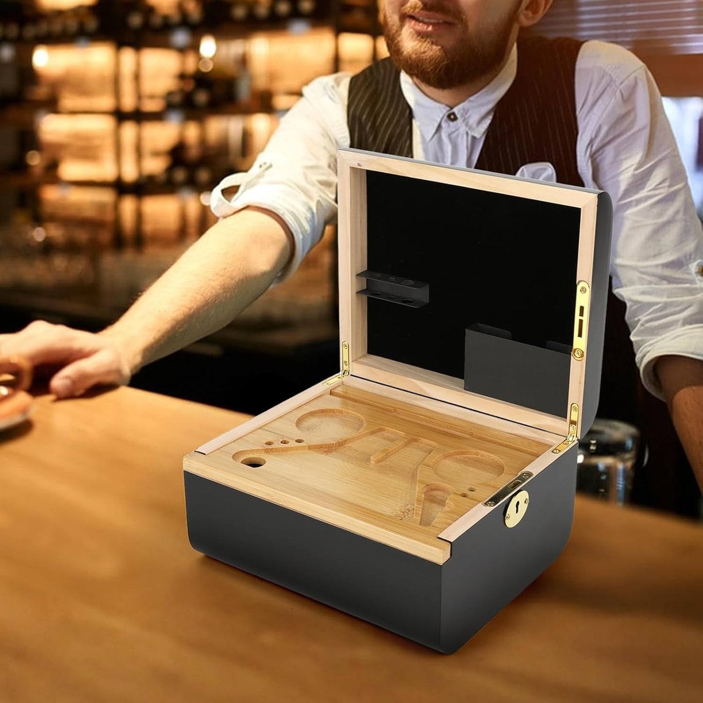 Wooden Stash Box with Rolling - Image 4