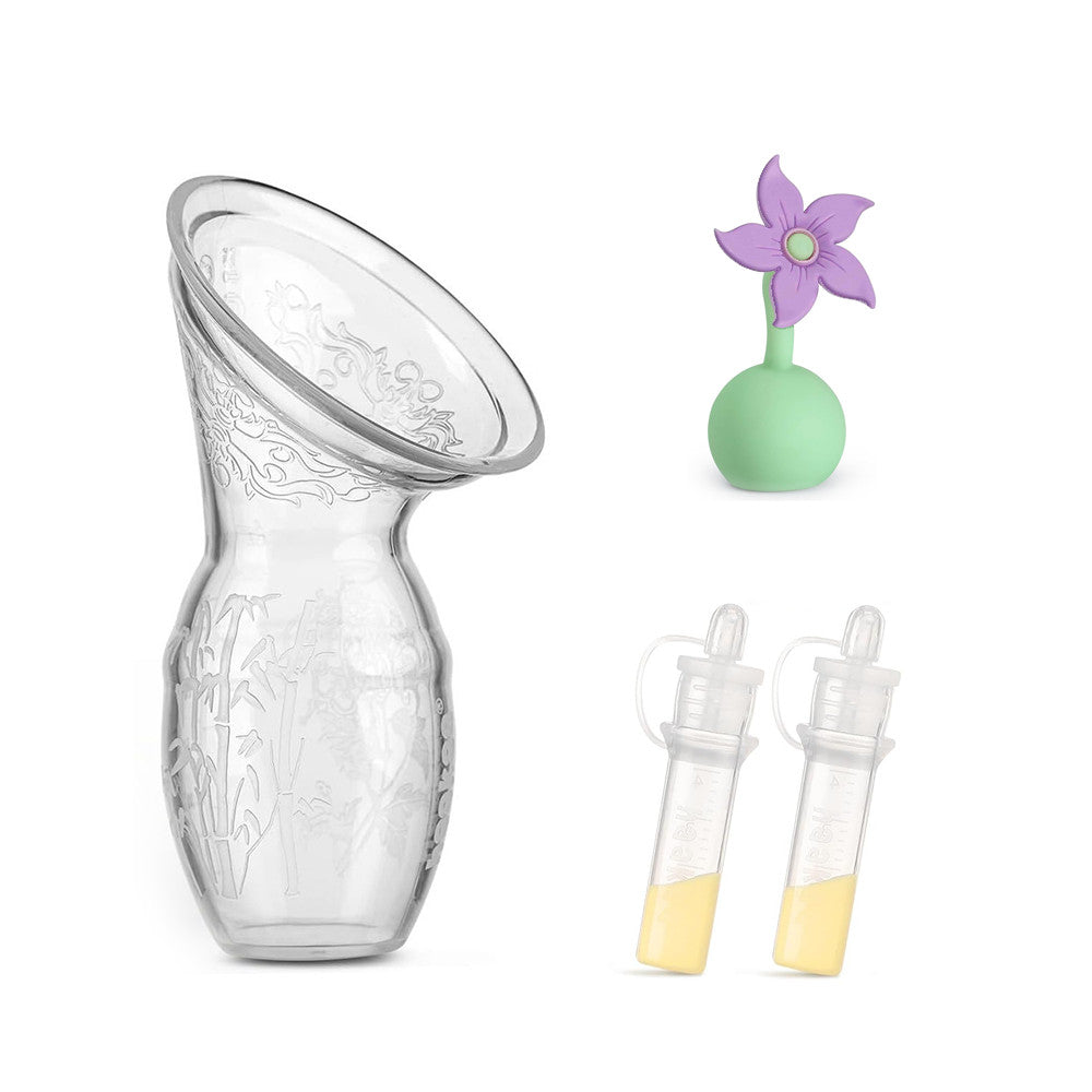 Haakaa Silicone Manual Breast Pump and - Front view