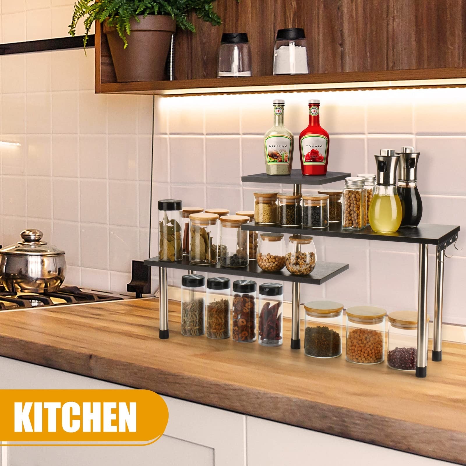3 Tier Counter Corner Shelf - Image 4