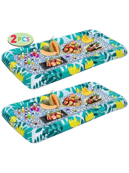 Pool Inflatable Ice Bucket Floating Tray - Front view