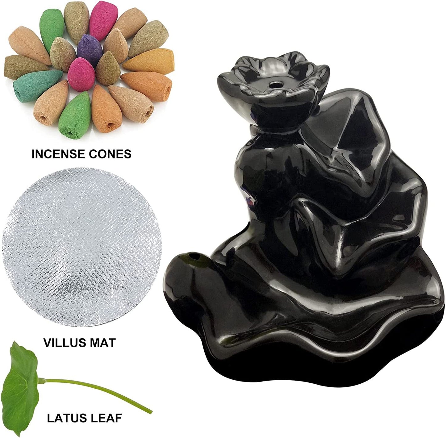 Ceramic Smoke Backflow Waterfall Incense - Image 3