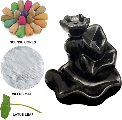 Ceramic Smoke Backflow Waterfall Incense - Image 3