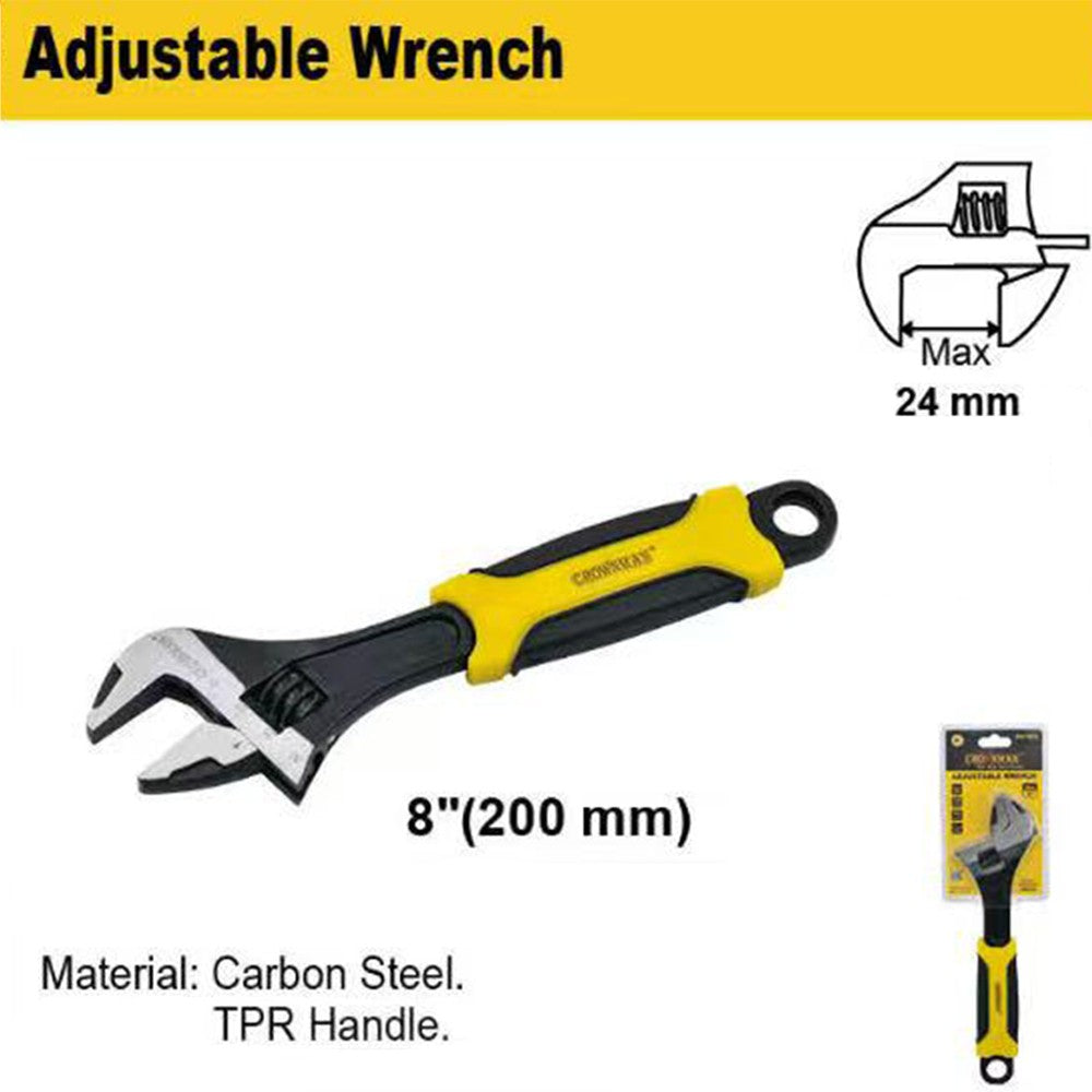 8" Adjustable Wrench Heavy Duty - Image 3