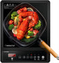 2000W Single Electric Induction Hob Glass - Front view