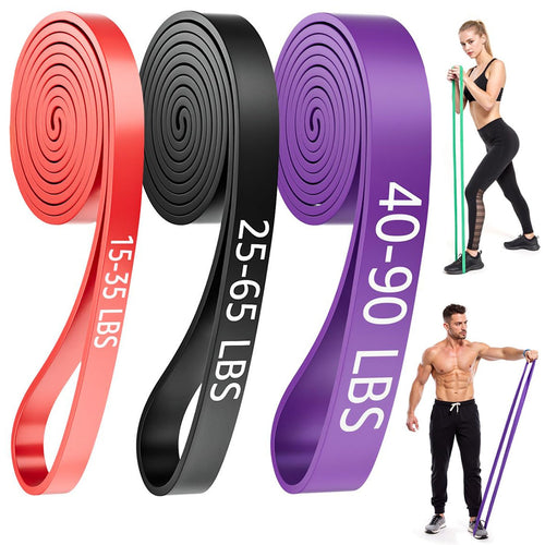 2PCS Resistance Bands Exercise Sports Loop Fitness Home Gym Yoga Latex Belt UK