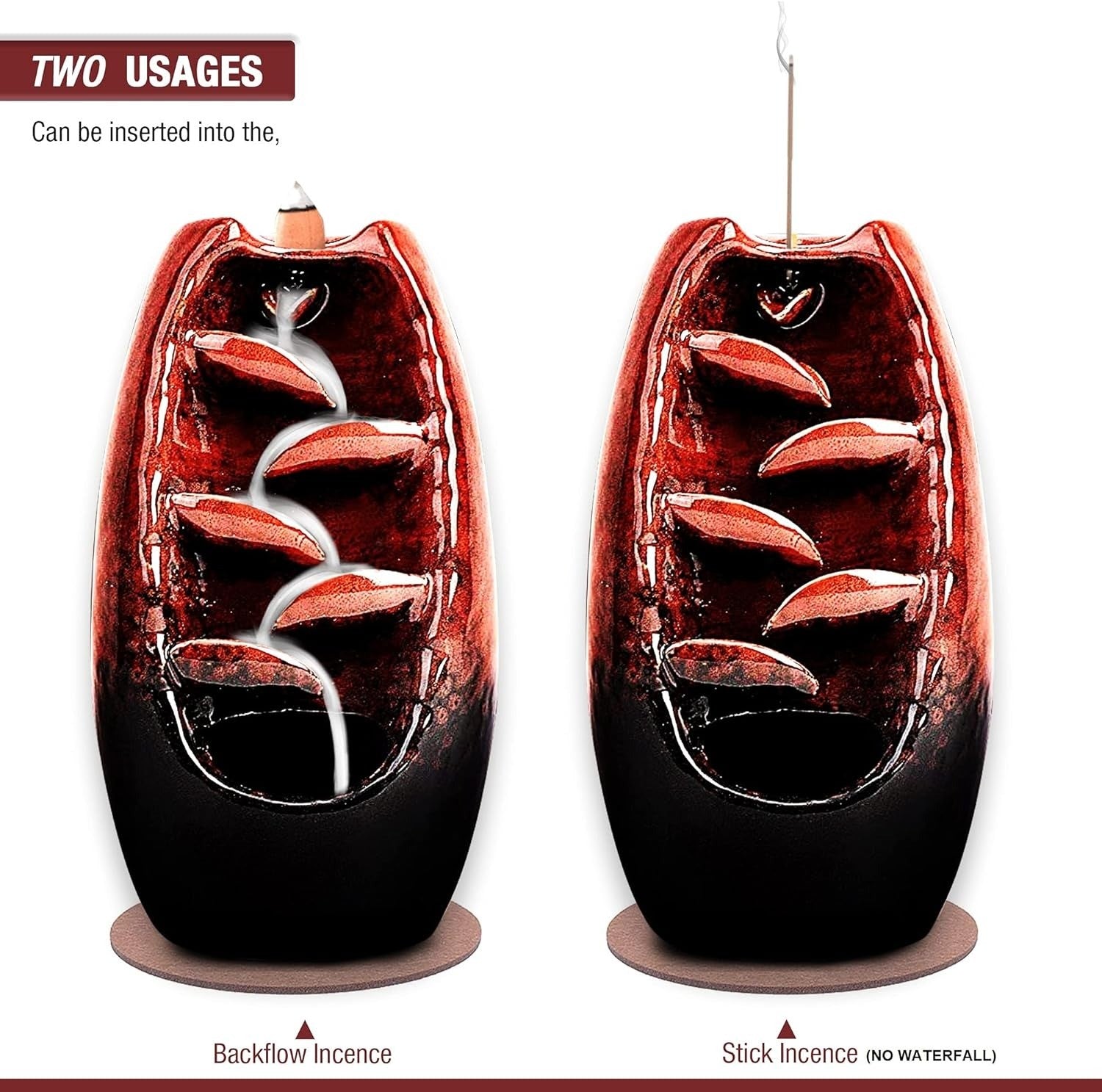 Incense Burner Holder with Smoke - Image 4
