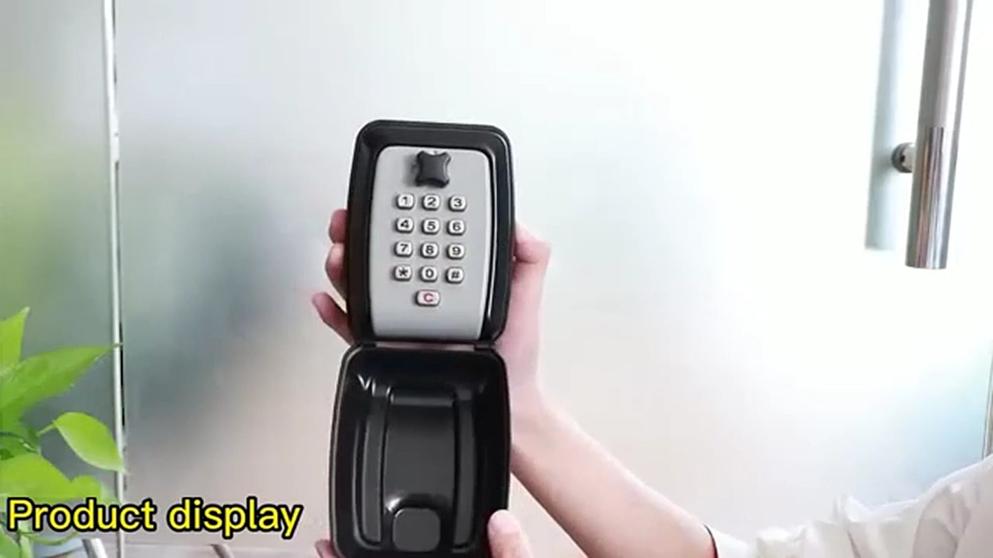 4-12 Digit Key Safe Wall Mounted Hangable Outdoor Security Key Lock Box Storage
