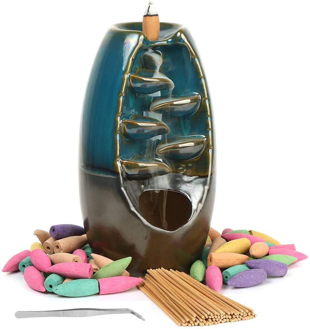 Incense Burner Holder Backflow 60 Cones - Detail view