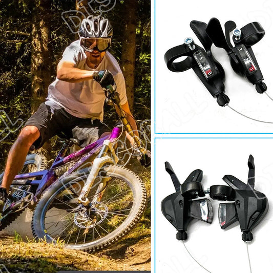 Black Mountain Bike Bicycly Brake Fits - Front view