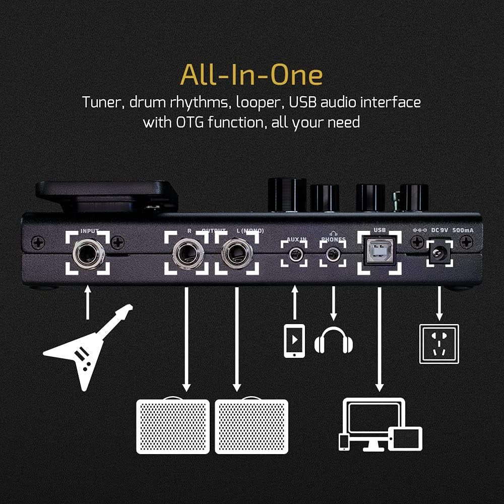 Valeton Guitar Pedal Multi-Effects Processor - Image 6