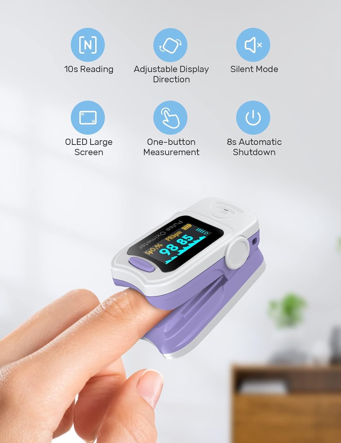 Fingertip Pulse Oximeter Blood Oxygen - Image 6