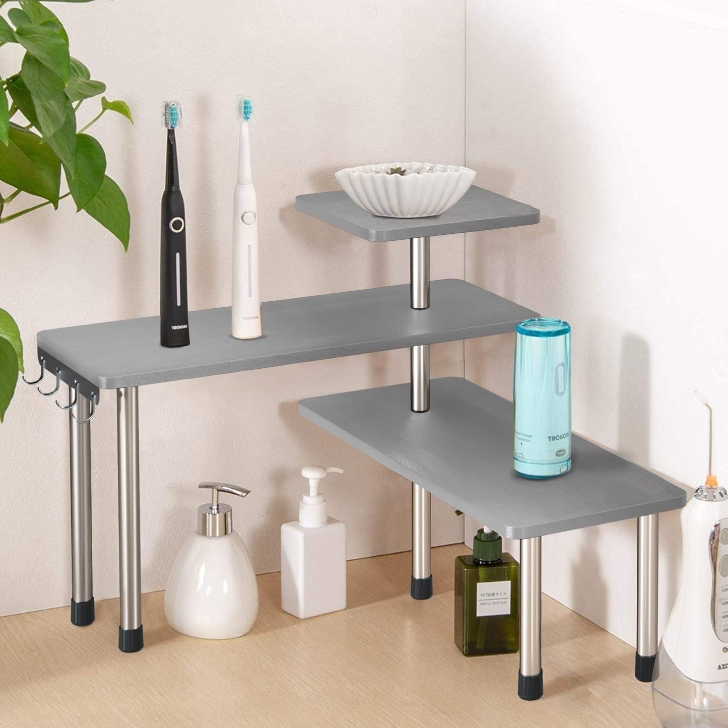 3 Tier Counter Corner Shelf - Image 9