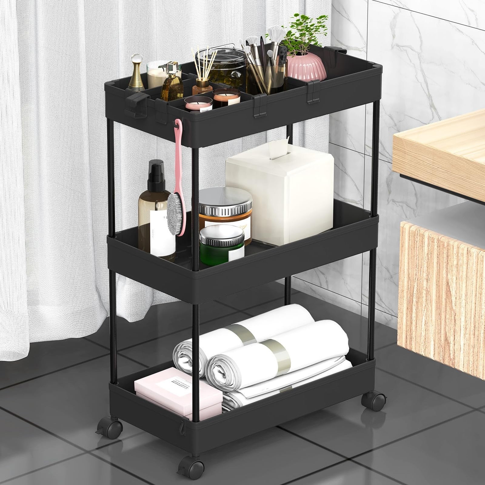 3/4/5 Tier Storage Trolley Cart - Image 6
