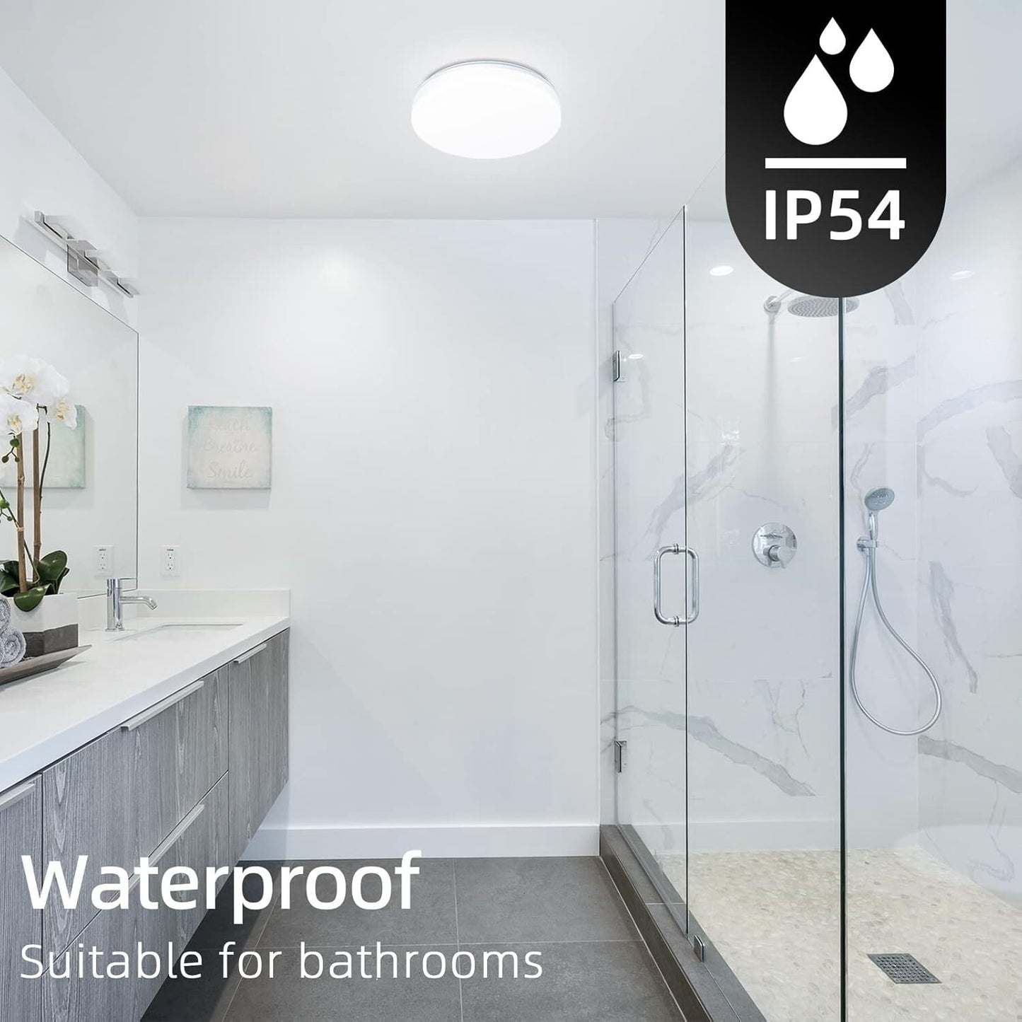LED Ceiling Light 15W Bathroom Lights - Detail view