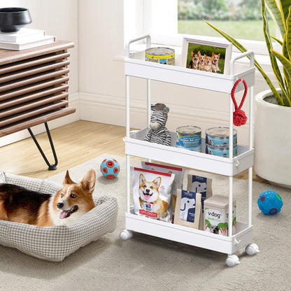 3-Tier Storage Trolley Cart Slide-out - Image 6