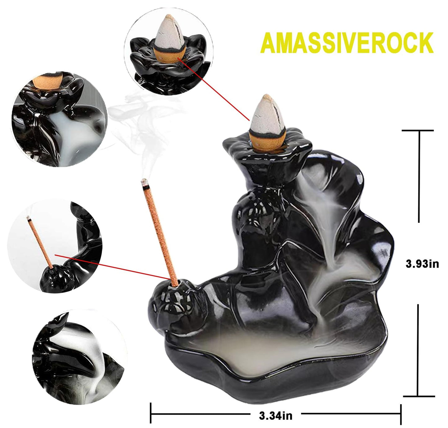 Ceramic Incense Holder Backflow Smoke - Image 6
