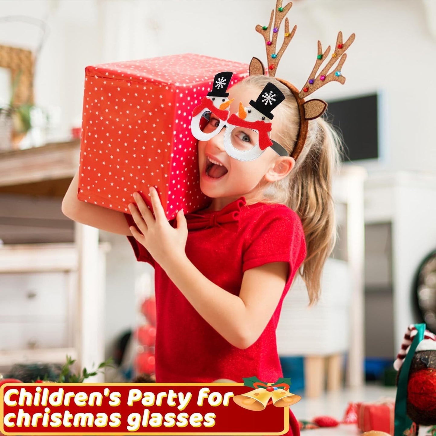 Christmas Glasses Decorations Eyeglasses with - Image 4