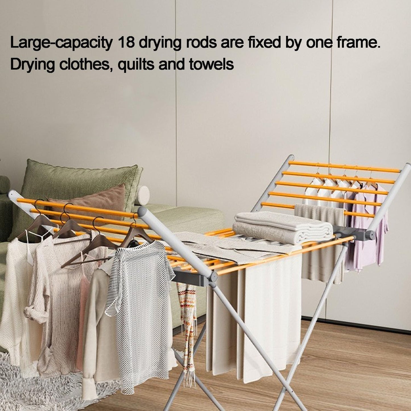 Electric Heated Clothes Dryer Energy-Efficient - Image 6