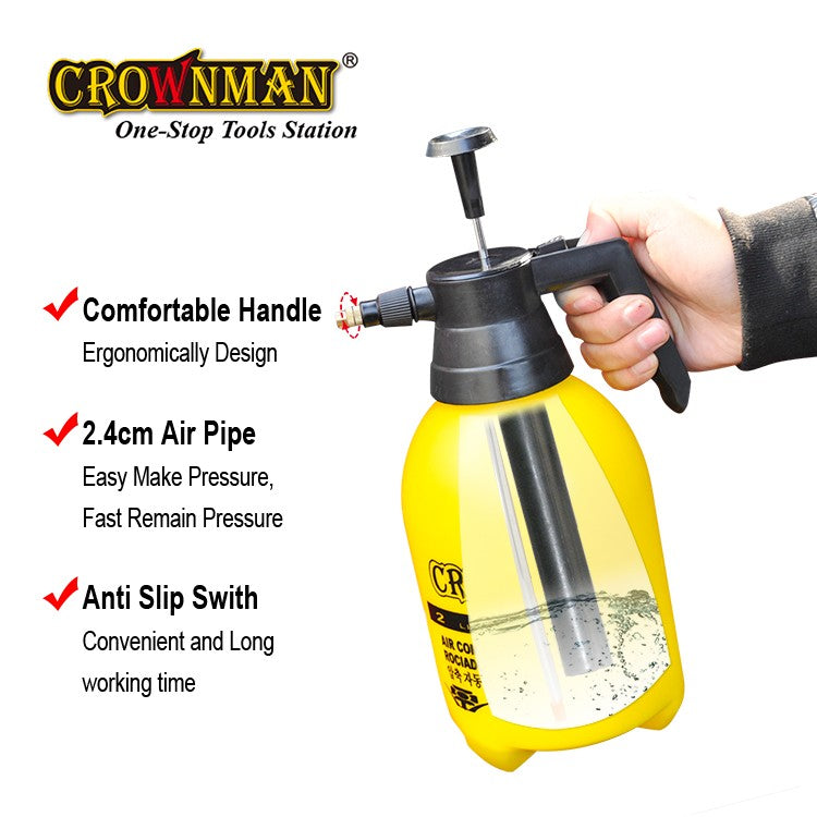 2L Garden Hand Pump Sprayer Heavy Duty Pressure Spray Bottle Adjustable Nozzle