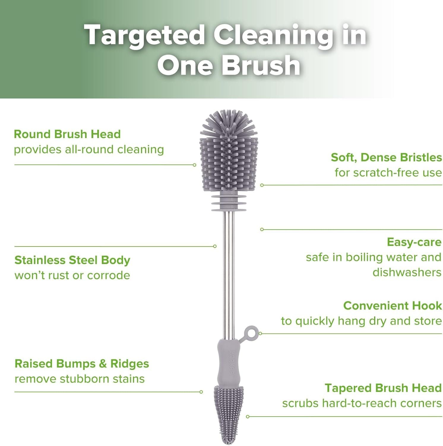 Silicone Cleaning Brush Baby Bottle - Image 4