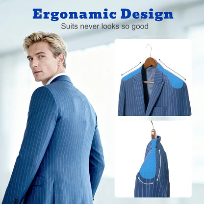 Wooden Suit Coat Hangers Adult - Image 3