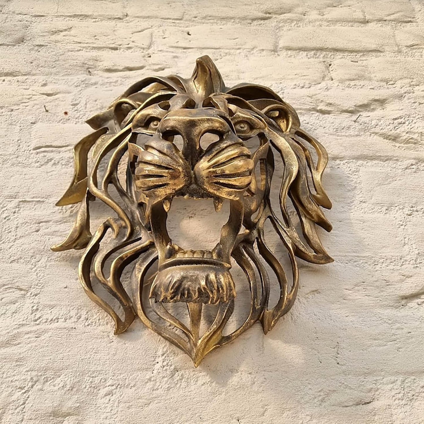 Gold Lion Head Wall Decor - Image 3