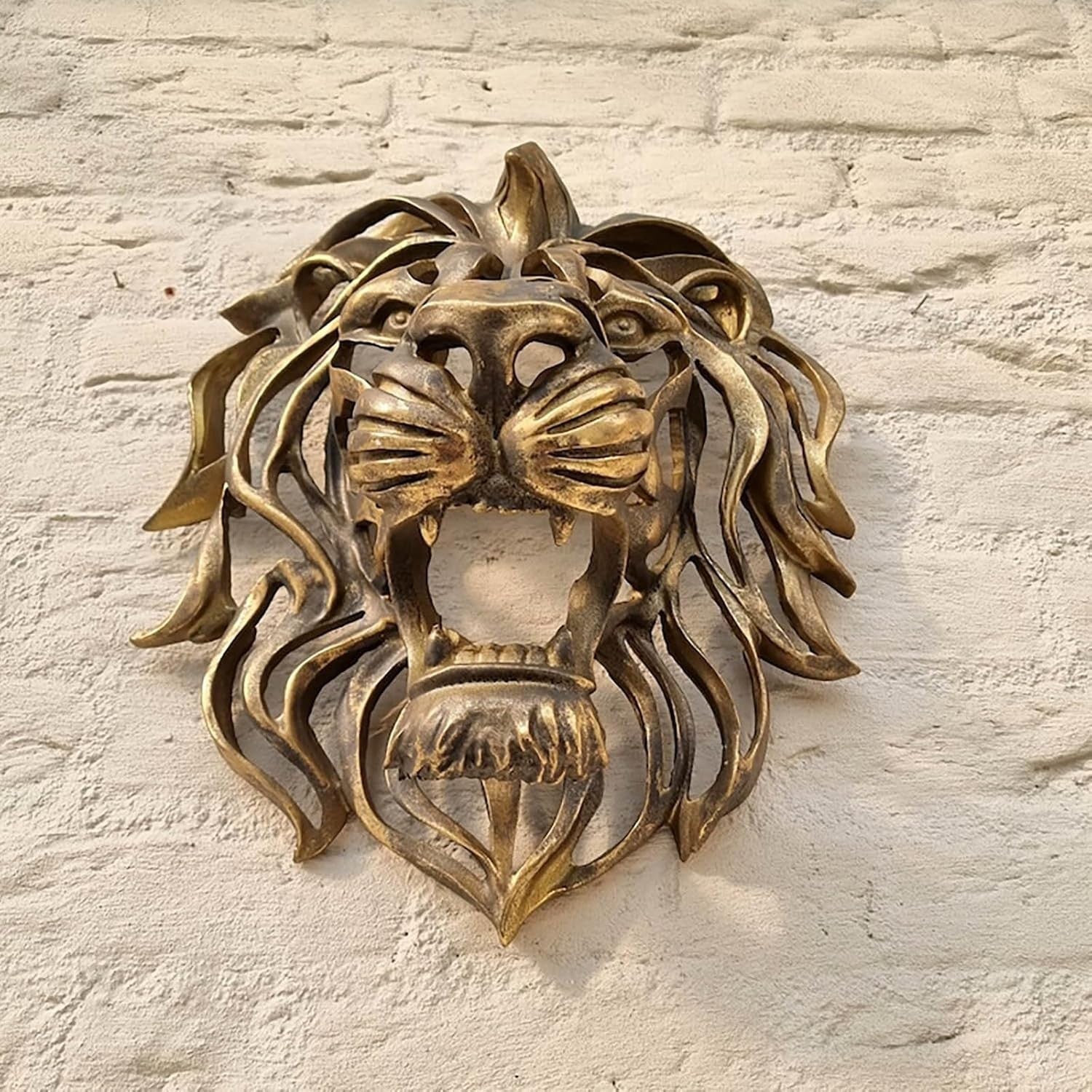 Gold Lion Head Wall Decor - Image 3