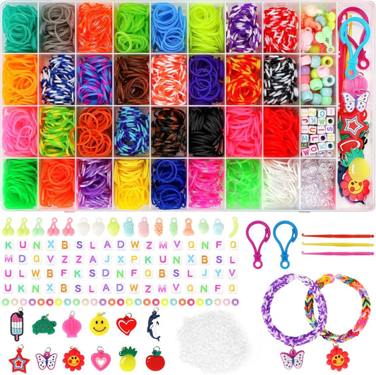 Toys for 5+ Years Old Girls Loom Bands Multi Color Set DIY Bracelet Making Craft