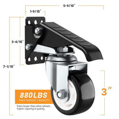 Casters Kit 880 Lbs Heavy - Image 4