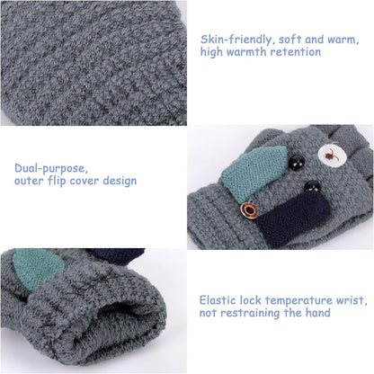 Kids Winter Flip Top Gloves - Image 4