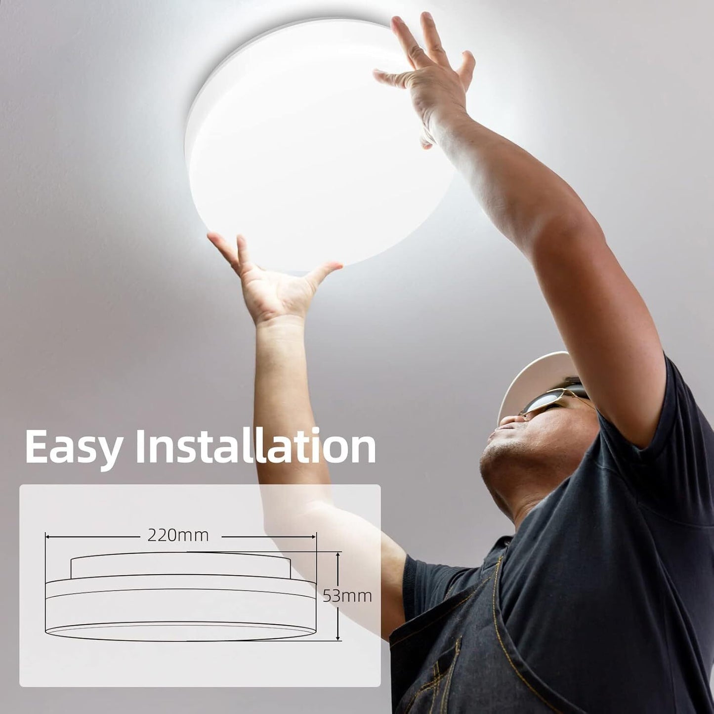 LED Ceiling Light 15W Bathroom - Image 6