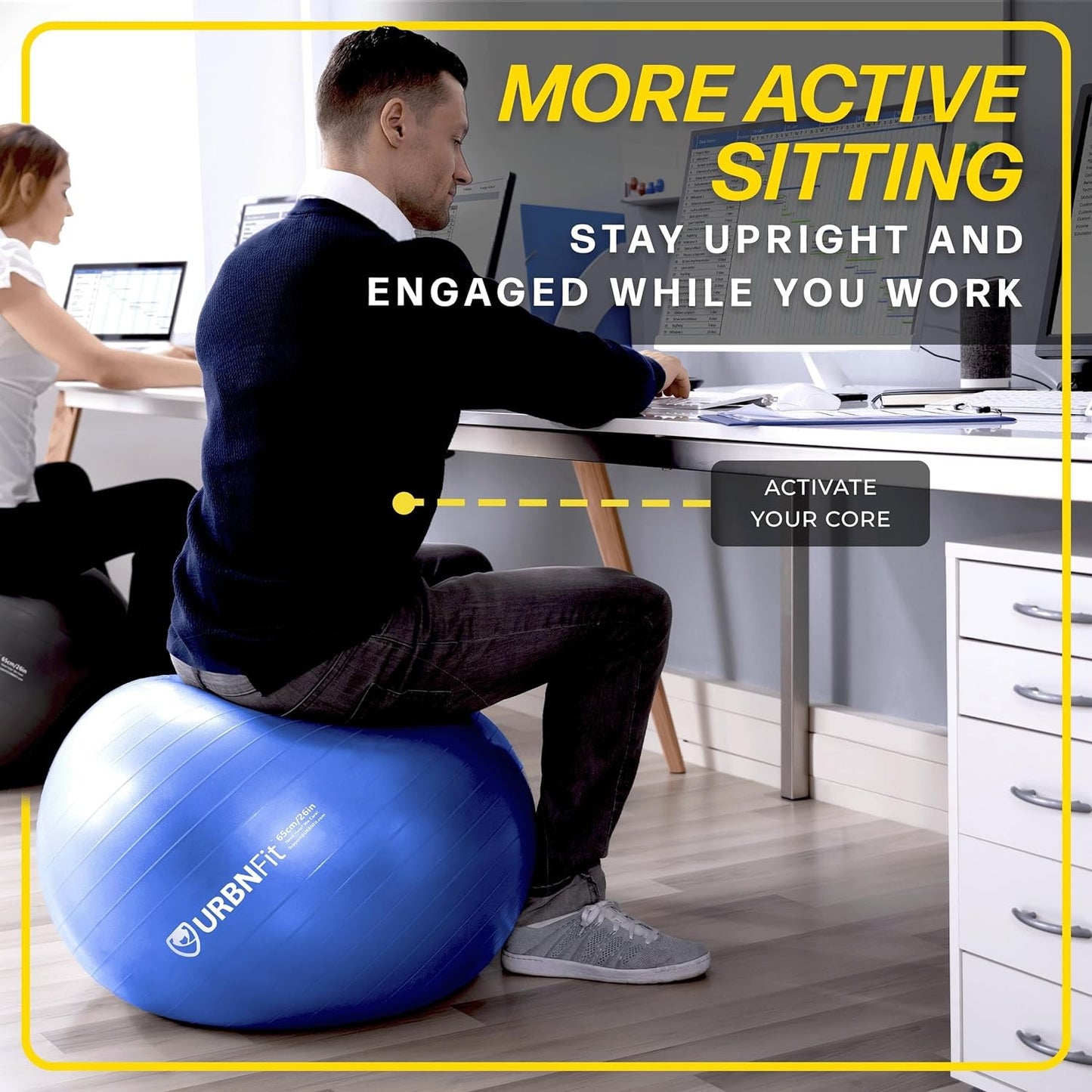 Yoga Gym Ball Exercise Fitness - Image 5