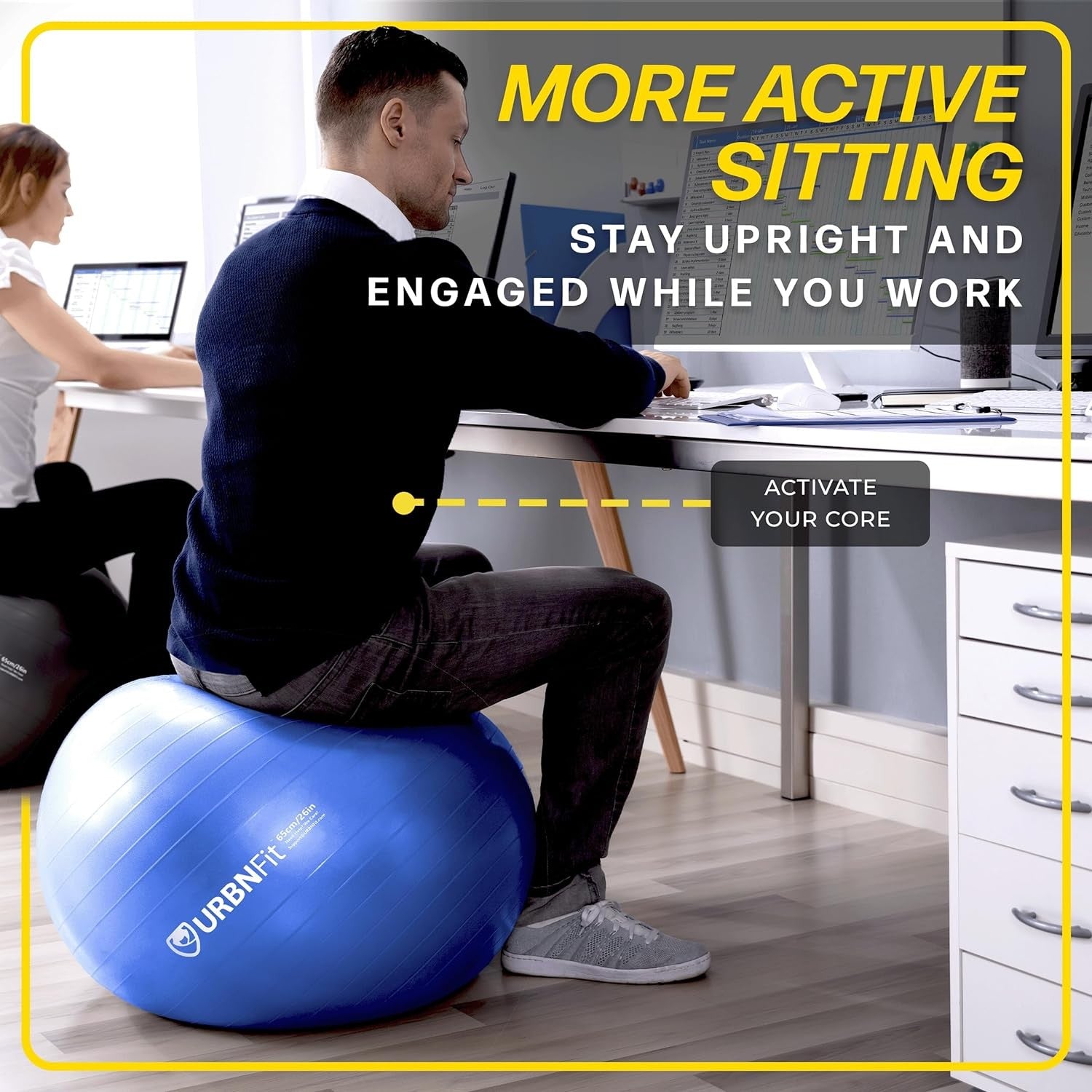 Yoga Gym Ball Exercise Fitness - Image 5