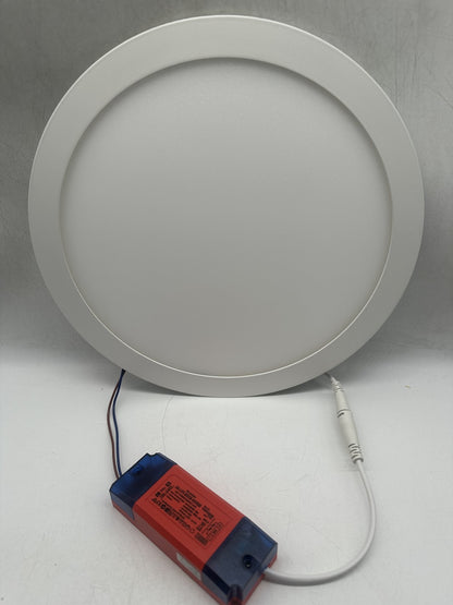 12W/25W Round LED Panel Light 3000K - Front view